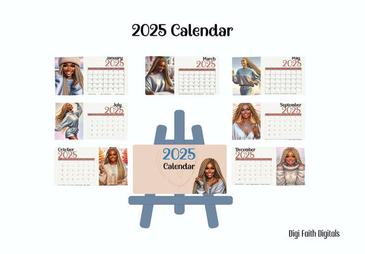 2025 Calendar - Shayla